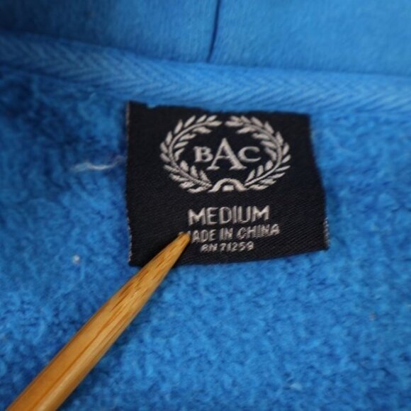 Jackson Hole Wyoming Sweatshirt Women's Medium Blue Hoodie Full Zip - Picture 5 of 6